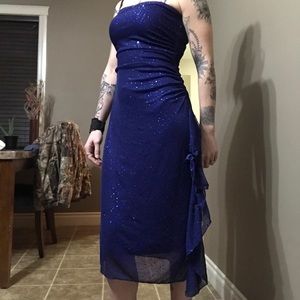 Strapless prom dress